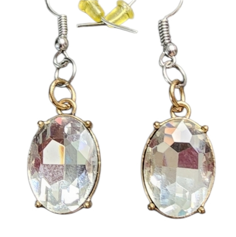 💥4 For $20💥Elegant Goldtone Crystal Drop Earrings